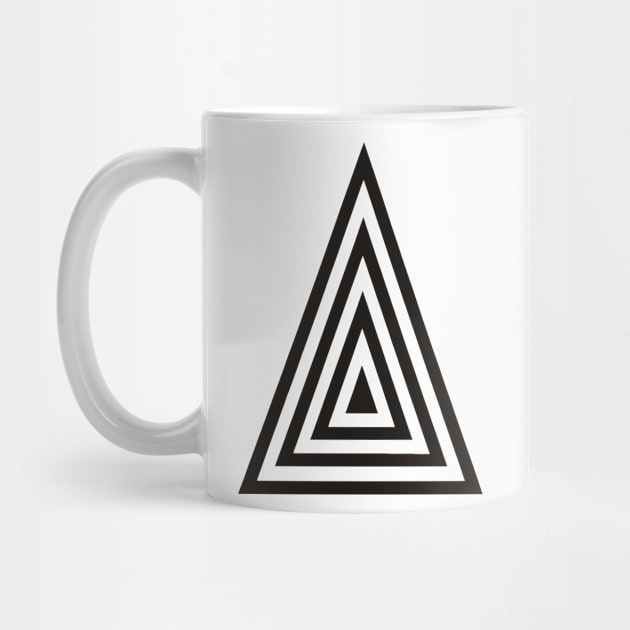 Triangles in Triangles black by ihavethisthingwithtriangles